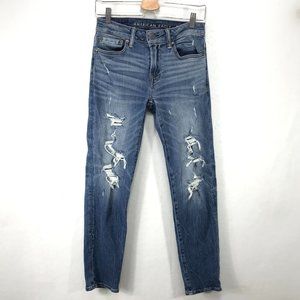 American Eagle Jeans Mens 28x30 Next Level Airflex Distressed Slim Fit Stretch